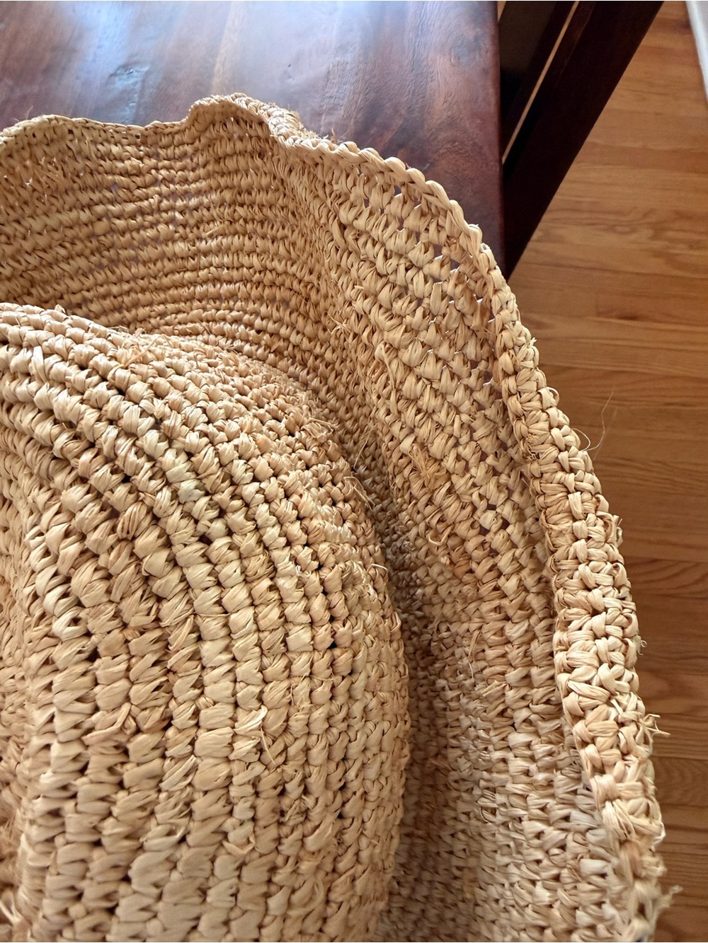 Monday Swimwear Crochet Sun Hat in Tan - Picture 2 of 3